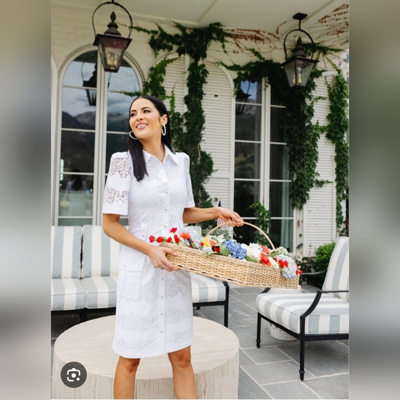 Rachel Parcell Dresses & Skirts - Rachell Parcell Women's White Short Sleeve Button Front Dress Size 10